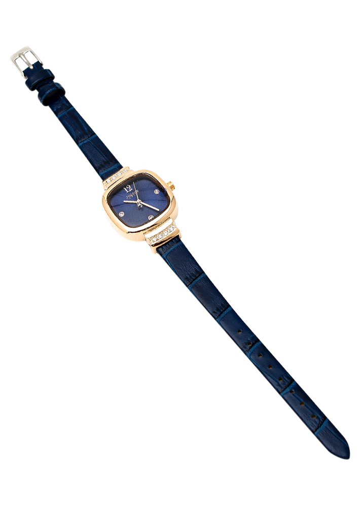 Đồng Hồ Nữ Julius Dây Da JA-863 - Xanh Đen